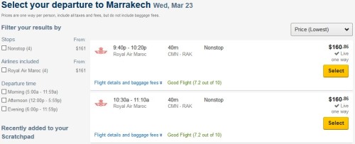 Royal Air Maroc Expedia