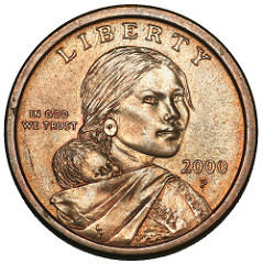 Dollar Coin Head (Front)