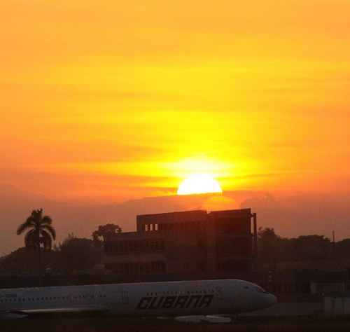 Sunset Havana Airport