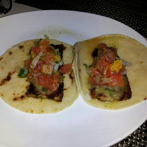 Pork belly tacos at @mercaditomia