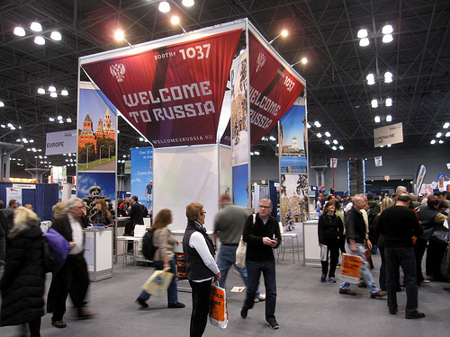 Russia pavilion at the NYT Travel Show 2013