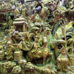 100-foot, 50-ton Great Wall woodcarving: Shanghai Wangjia Root Carving Museum