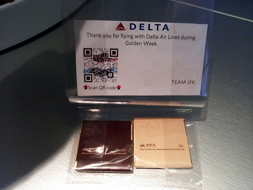 Delta JFK Japan Golden Week chocolates