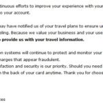 Chase Credit Card Travel Notifications No Longer Needed?