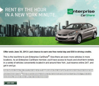 a advertisement for a car rental company
