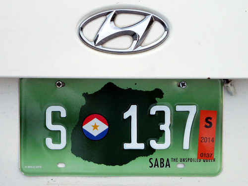 Saba License Plate