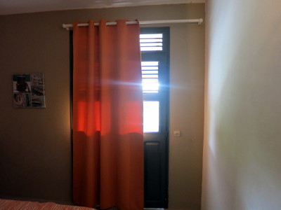 a curtain in a room