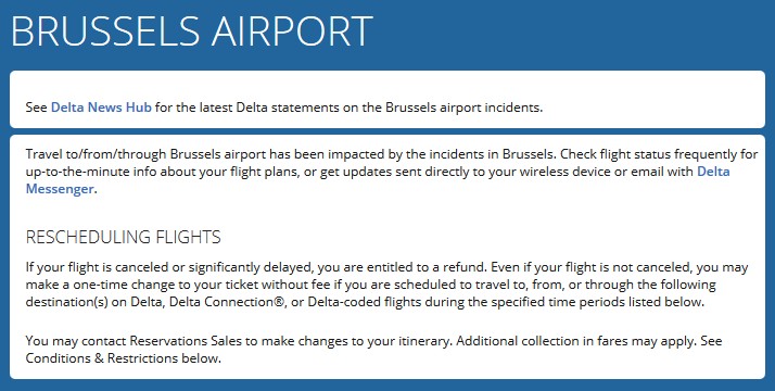 Brussels Airport Waiver