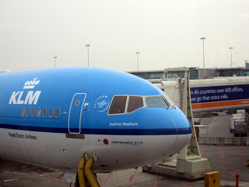 KLM's elegant Audrey Hepburn plane