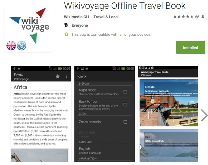 WikiVoyage Offline Travel