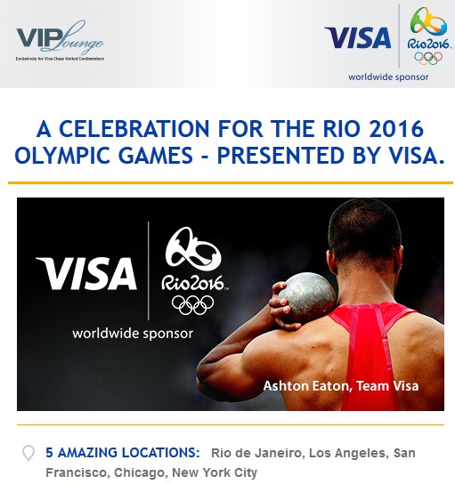 Chase United Visa Rio Olympics