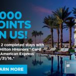Amex Platinum 7,500 Hilton Points for 2 Nights, Amex Hilton 5,000 Hilton Points for 2 Stays, and Triple Stack with Other Offers