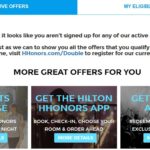 Hilton.com Now Has a Promo Central Page to See Registered and Eligible Promotions