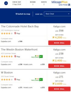 a screenshot of a hotel deals