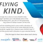 American 250k Mile Flying Kind Contest, Each Entry Gives 250 Miles to Charity