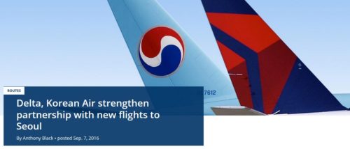 Delta Korean Air Strengthen Partnership