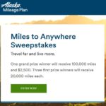 Alaska 100,000 Mile + $2,500 Sweepstakes