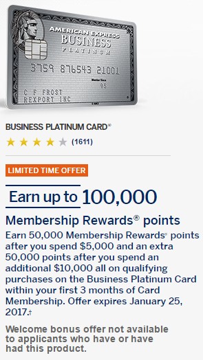 Amex Business Platinum 100k