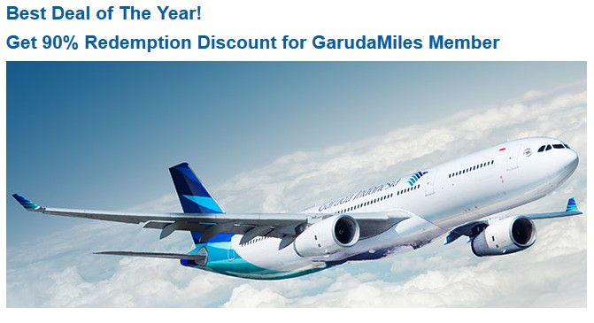 Garuda 90% Off Award Promotion