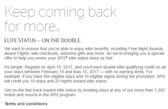 SPG Select Member Exclusive Q12017