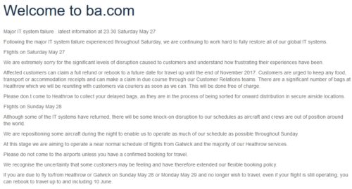 BA Meltdown May 2017