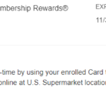 Amex Offers Supermarkets Returns – 1,500 Points for $100 Spend