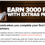 3,000 Club Carlson Points with New ‘Extras’ Shopping Partners via the Club Carlson App