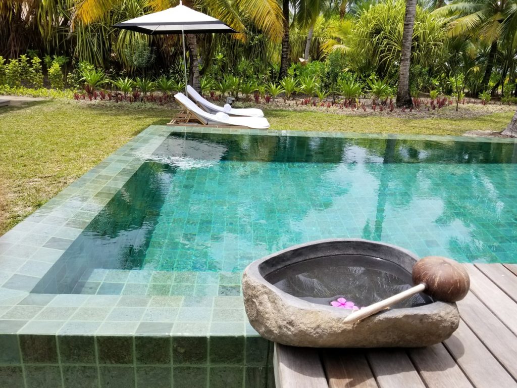 Four Seasons Desroches Island Suite Plunging Pool Detail