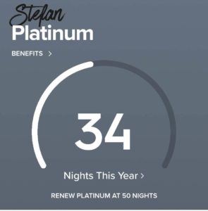 Stefan Marriott Platinum status