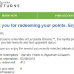 Now Allowed: Odd Lot La Quinta to Wyndham Point Transfers, Empty Your Account by March 31, 2019